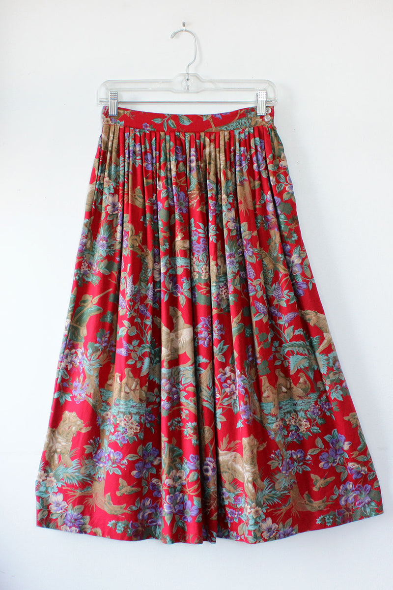 Woodsy Hunting Print Skirt S