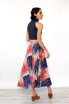 Brushstroke Cotton Circle Skirt S