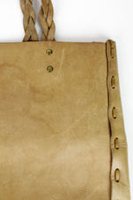 tan woven tote