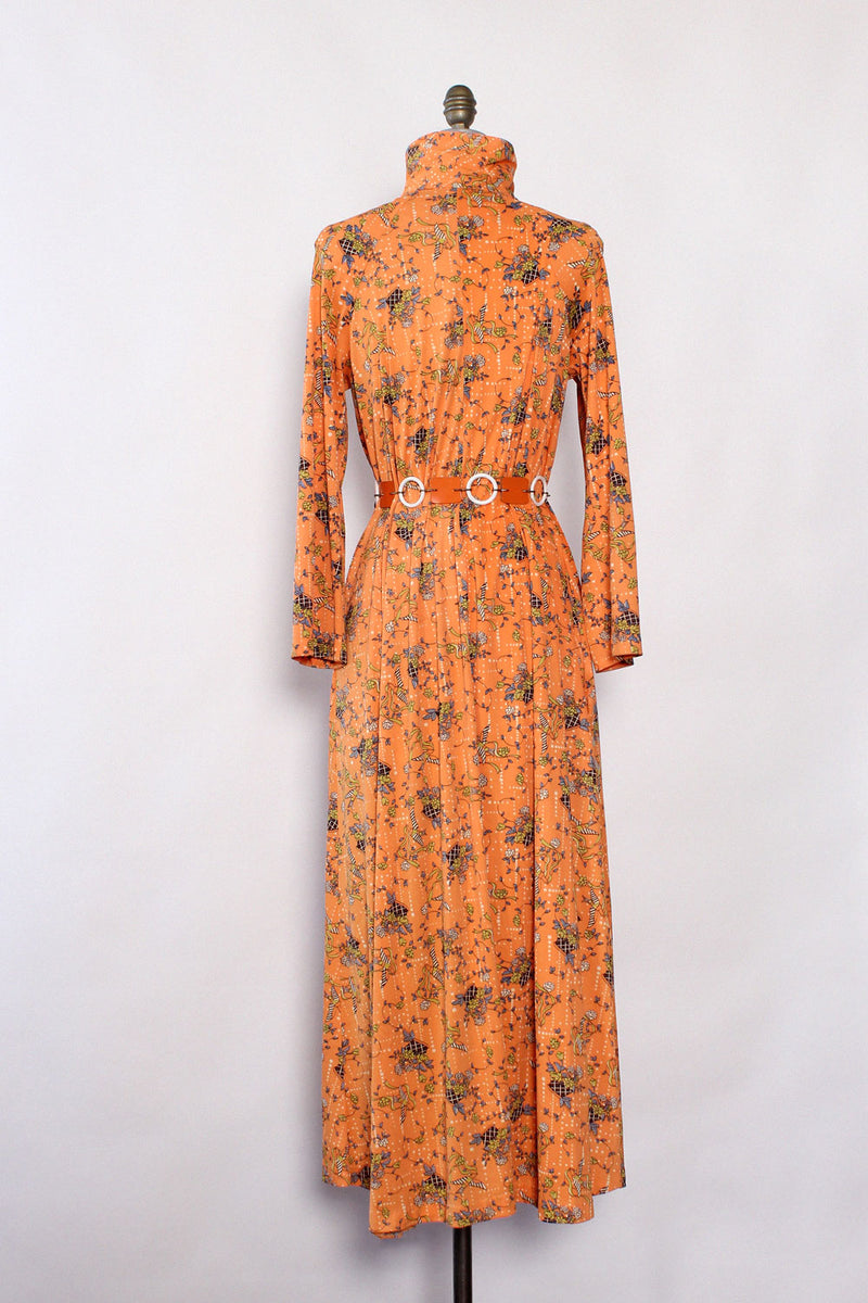 Birds & Baskets Caftan Dress M/L