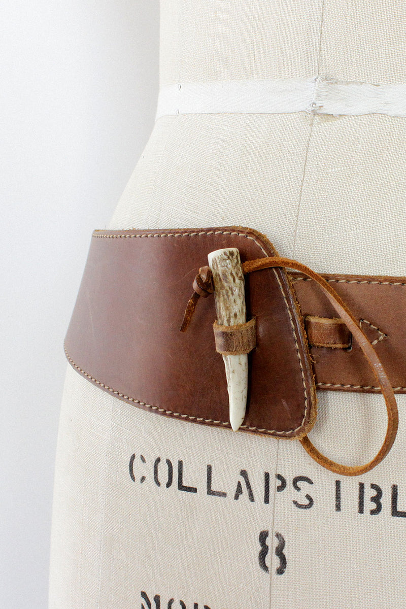 Vintage Banana Republic Horn Belt