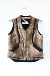 Fitted Faux Shearling Vest S