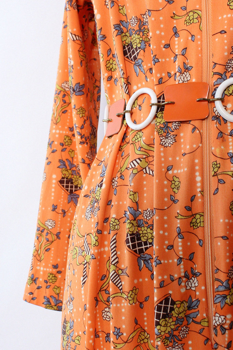 Birds & Baskets Caftan Dress M/L