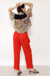 Dotti Apple Red Gauze Pants S-L