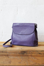 Grape Purple Geometry Purse
