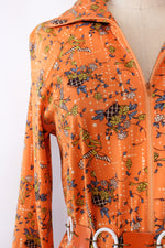 Birds & Baskets Caftan Dress M/L
