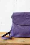 Grape Purple Geometry Purse