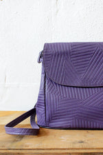 Grape Purple Geometry Purse