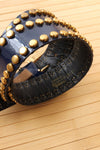 Calderon Studded Navy Belt