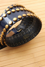 Calderon Studded Navy Belt