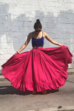 Magenta Cancan Maxi Skirt