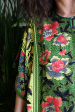 Green Flora Goddess Caftan