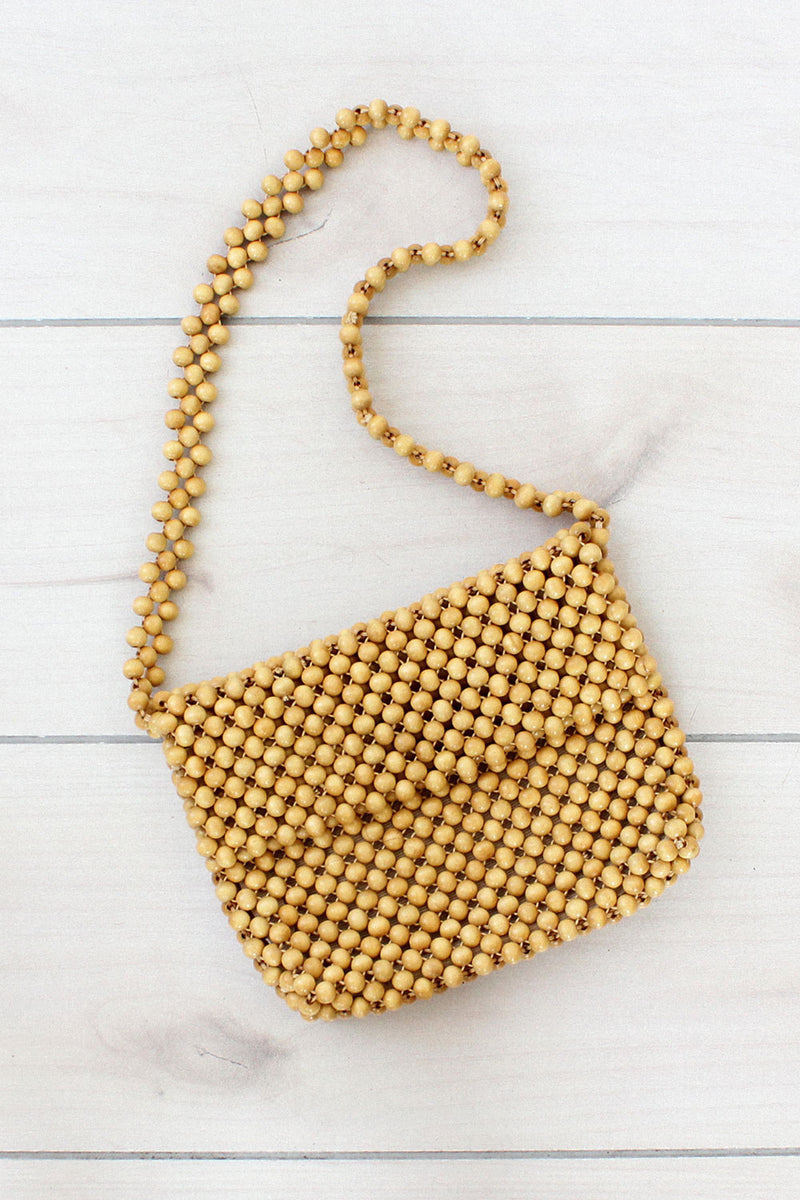 Simon Wood Bead Bag