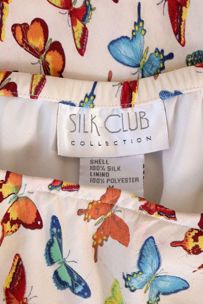 Silk Butterfly Bias Skirt M/L