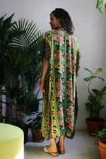 Green Flora Goddess Caftan