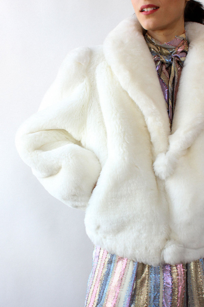 Snow White Chubby Faux Fur Coat S-L