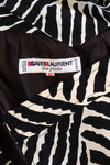 YSL Silk Zebra Tie Skirt M