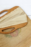 Wood Frame Feed Sack Purse