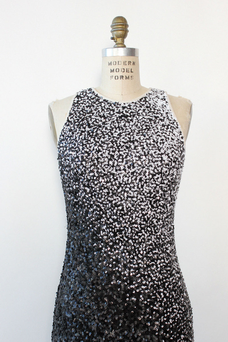 Illusion Sequin Gown M