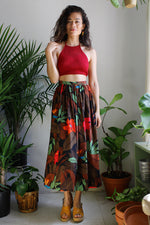 Silk Hibiscus Skirt S