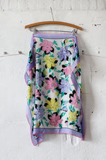 Bill Blass Silk Floral Scarf