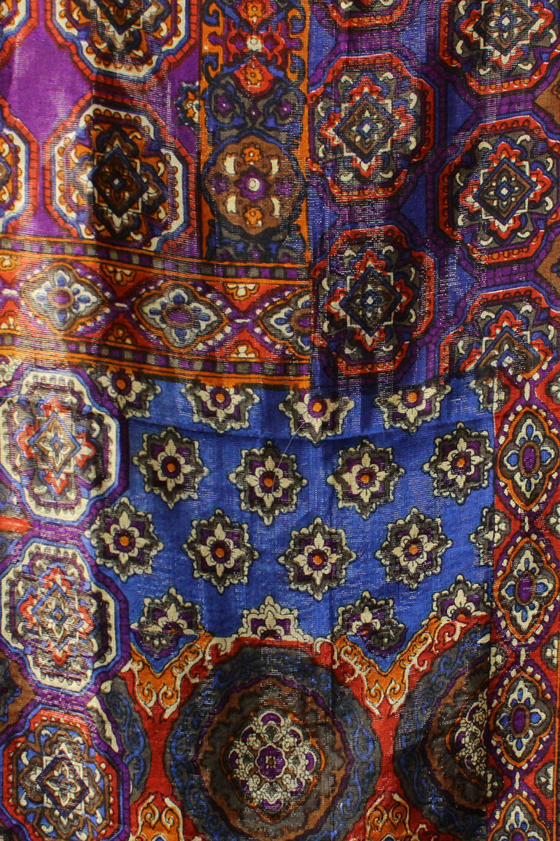 Royal Metallic Paisley Scarf