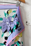 Bill Blass Silk Floral Scarf