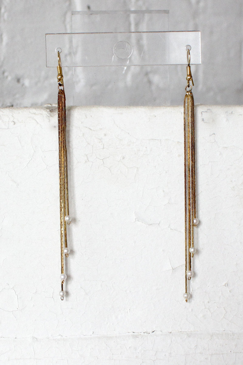 Golden Fringe Earrings