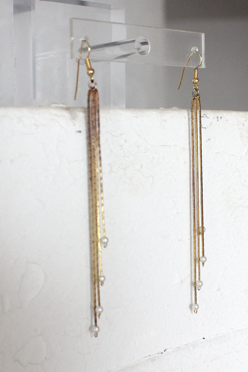 Golden Fringe Earrings