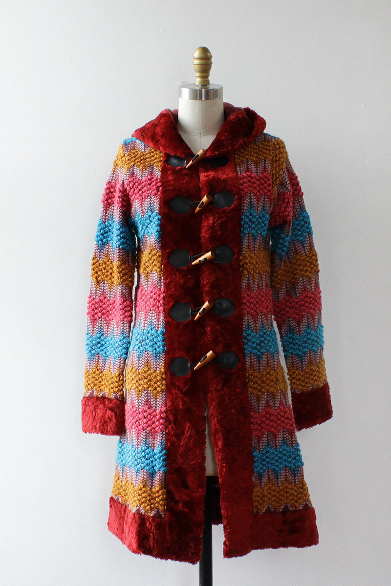 Rainbow Chenille Hooded Jacket XS/S