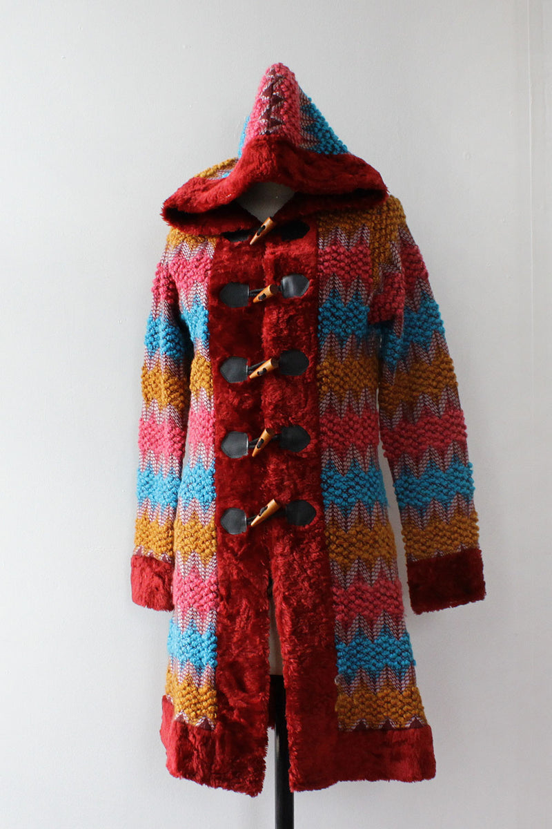 Rainbow Chenille Hooded Jacket XS/S