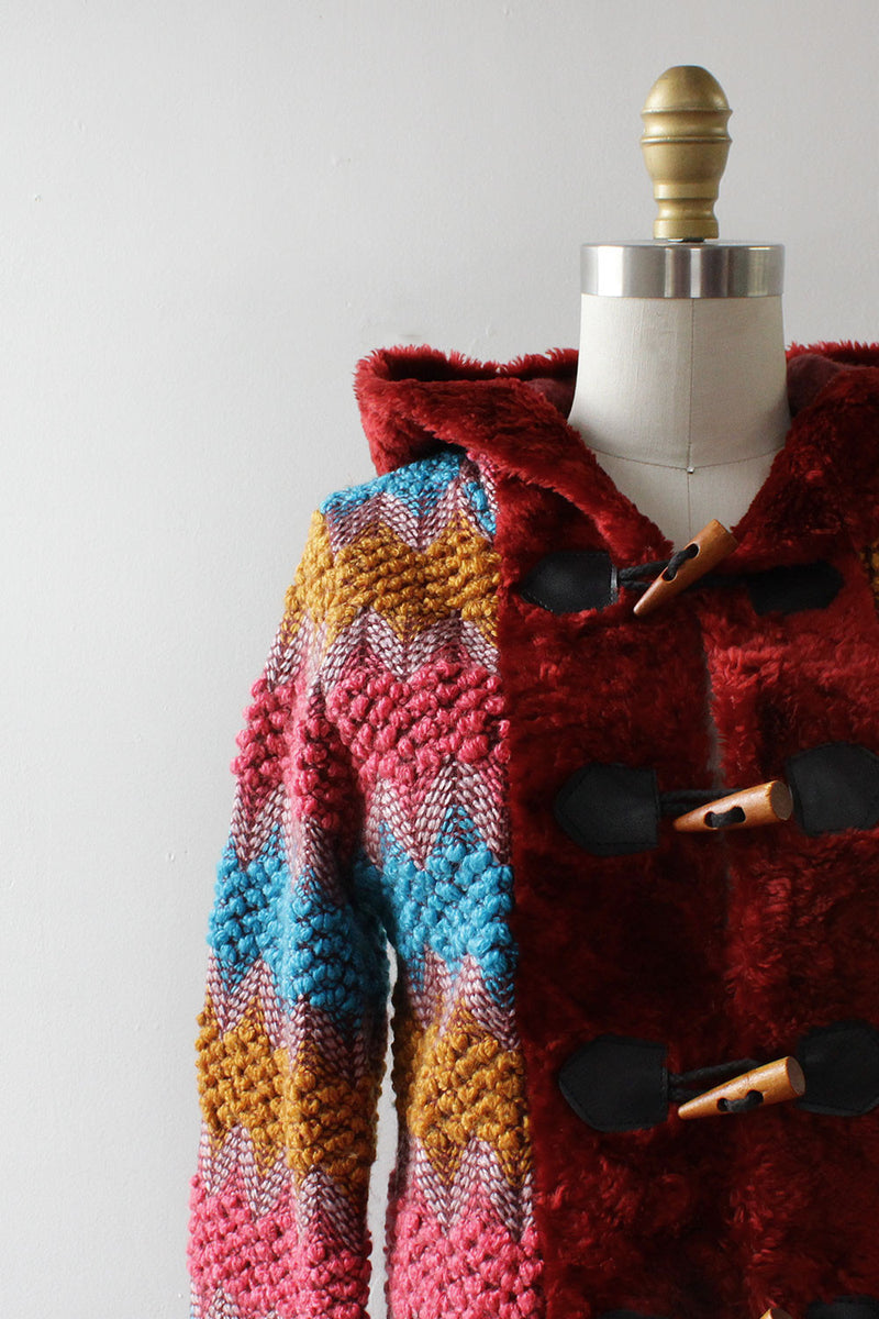 Rainbow Chenille Hooded Jacket XS/S