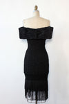 Kelly Smocked Fringe Pleat Dress S-L