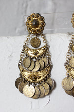 Grecian Coin Chandelier Earrings