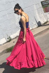 Magenta Cancan Maxi Skirt
