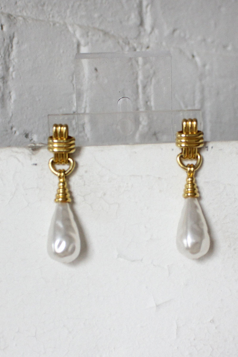 Pearly Drop Earrings