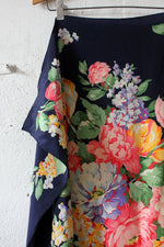Rich Floral Silk Scarf