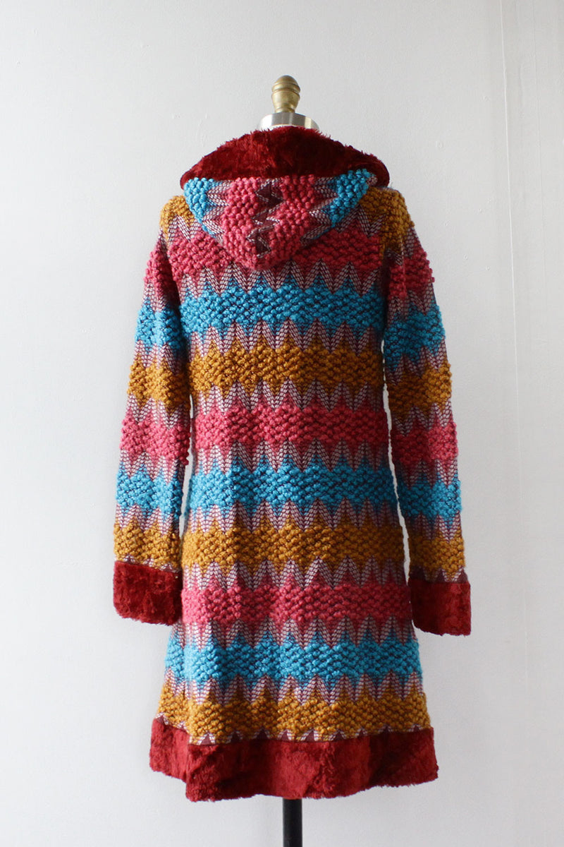 Rainbow Chenille Hooded Jacket XS/S