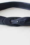 Minimalist Navy Leather Belt