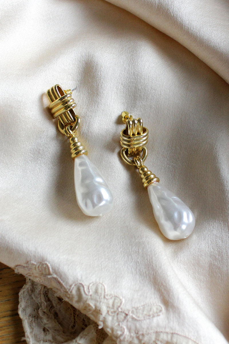 Pearly Drop Earrings
