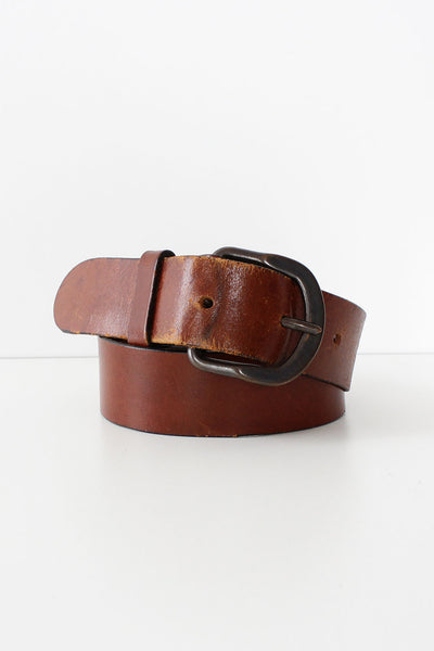 Wide Redwood Leather Belt – OMNIA