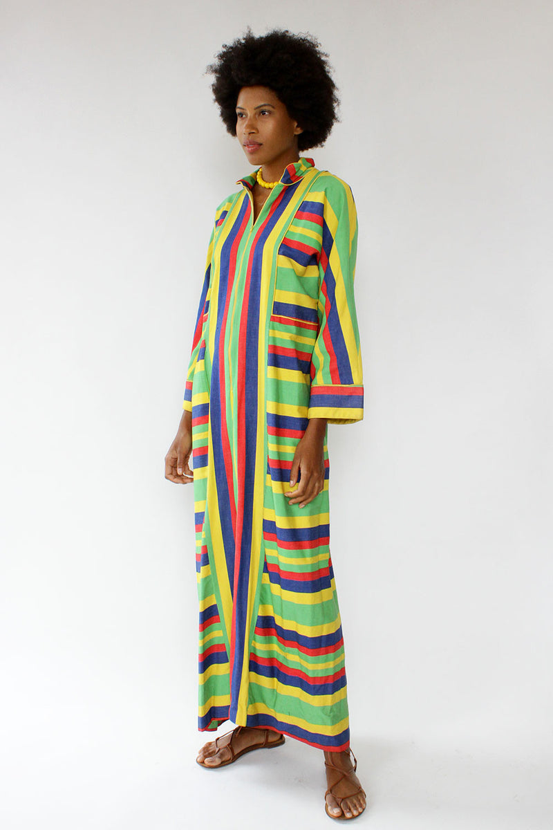 Odette Barsa Lion Stripe Caftan
