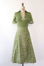 Maskit Grass Green Printed Set XS/S