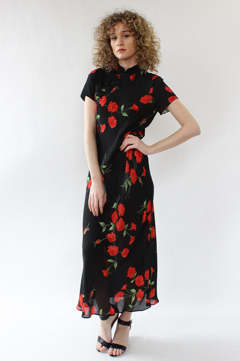 Chinoiserie Rose Dress M