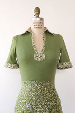 Maskit Grass Green Printed Set XS/S
