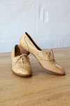 Blonde Heeled Oxfords 8