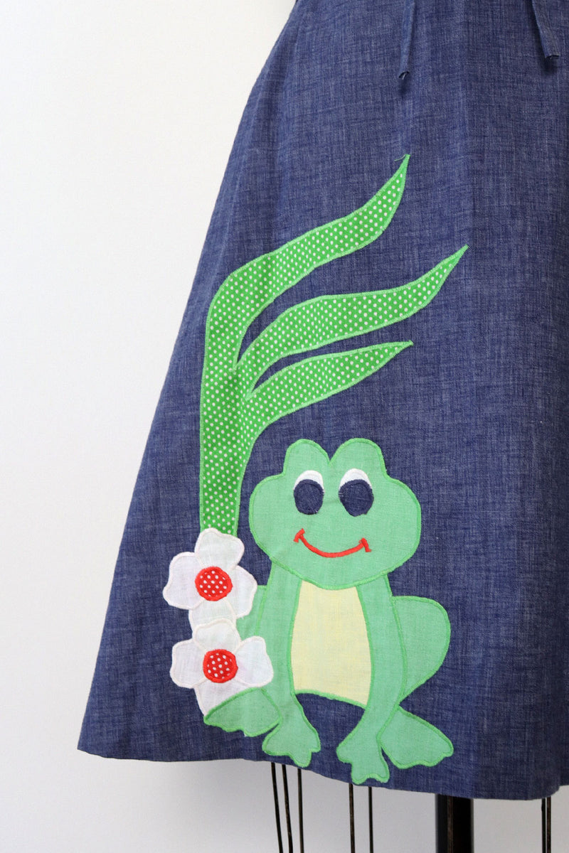 Reversible Frog Wrap Skirt M/L