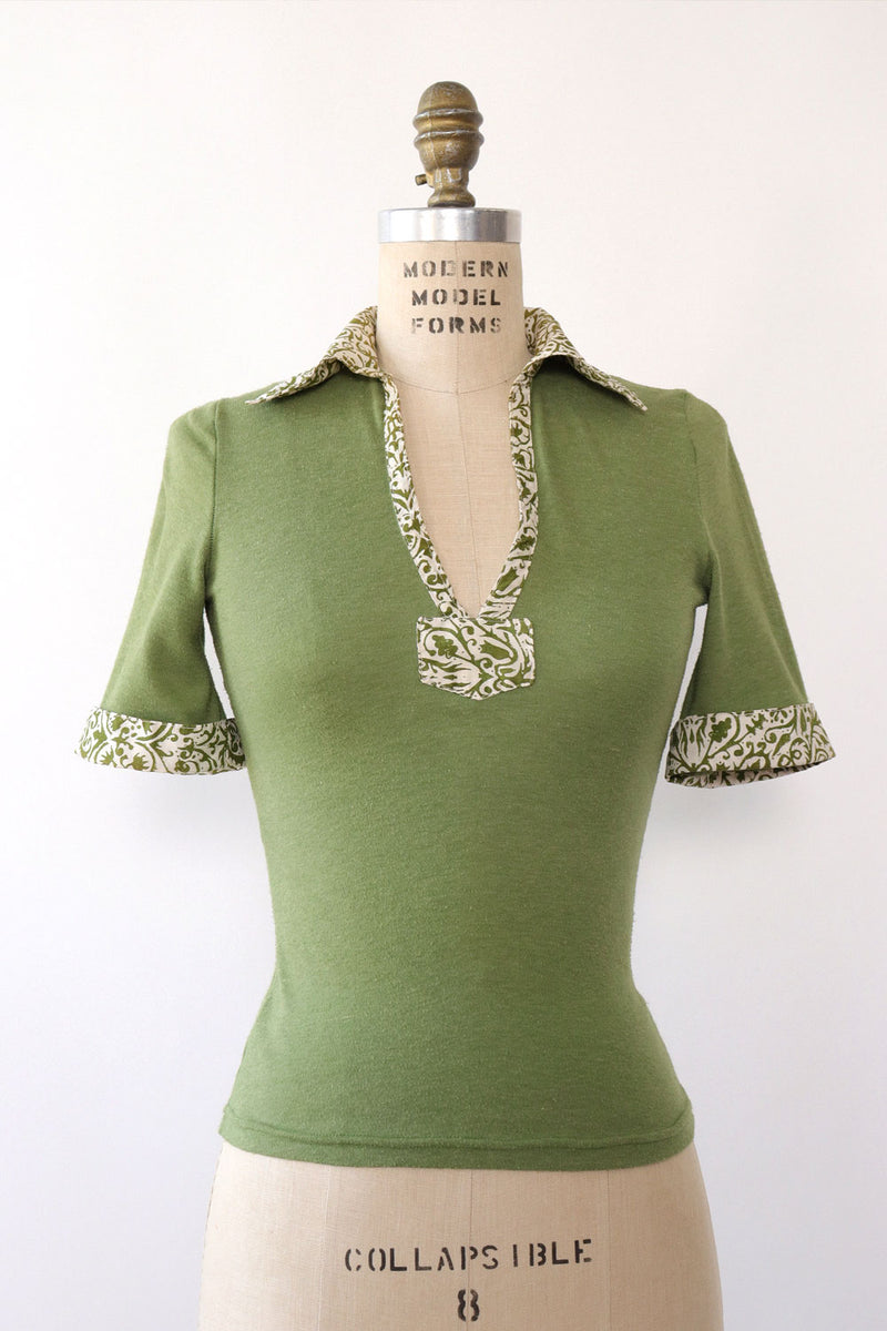 Maskit Grass Green Printed Set XS/S