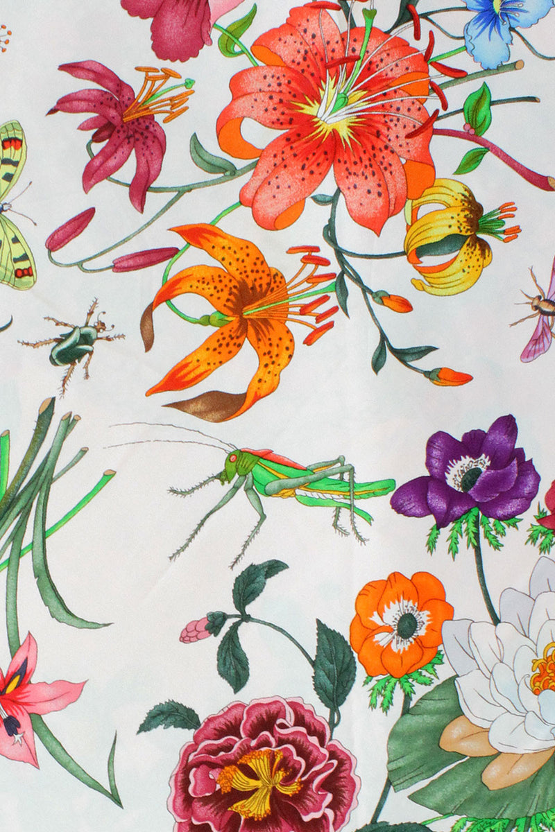 Gucci V. Accornero Flora Silk Scarf