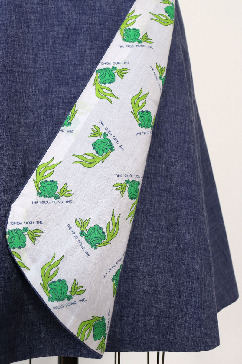 Reversible Frog Wrap Skirt M/L